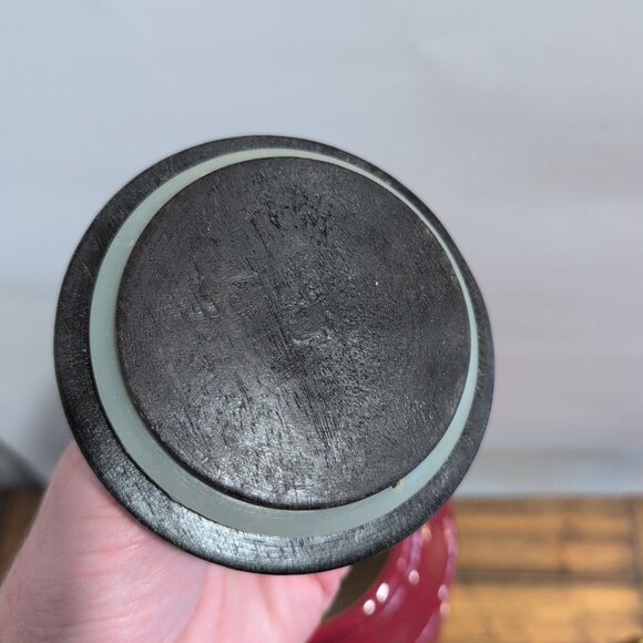 Pier One Ribbed Red W/ Black Speckles Canister W/ Lid Replacement For Set - Picture 9 of 14